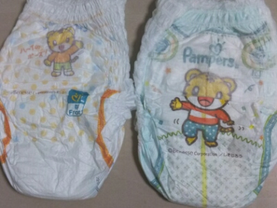 オレンジとミドリの比較